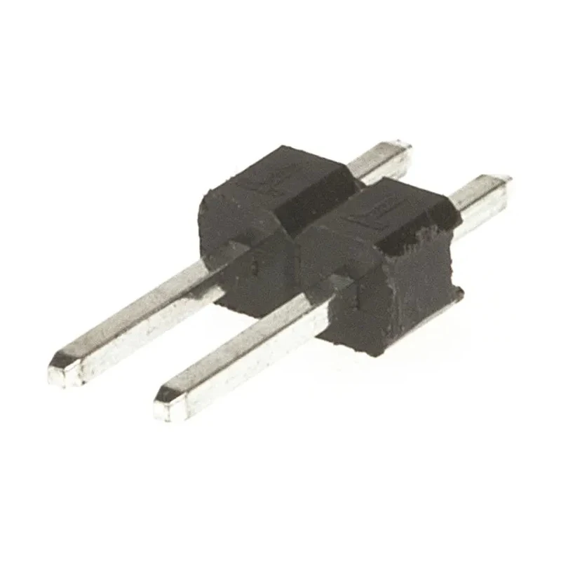 HARWIN M20 Series Straight Through Hole Pin Header, 2 Contacts, 2.54 mm Pitch, 1 Row, Unshrouded M20-9990245
