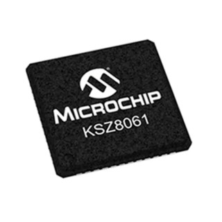 Microchip 48-Pin QFN Ethernet Transceiver KSZ8061MNGW 3.3 V 5 V 100 Mbps MII 10Base-T 100Base-TX