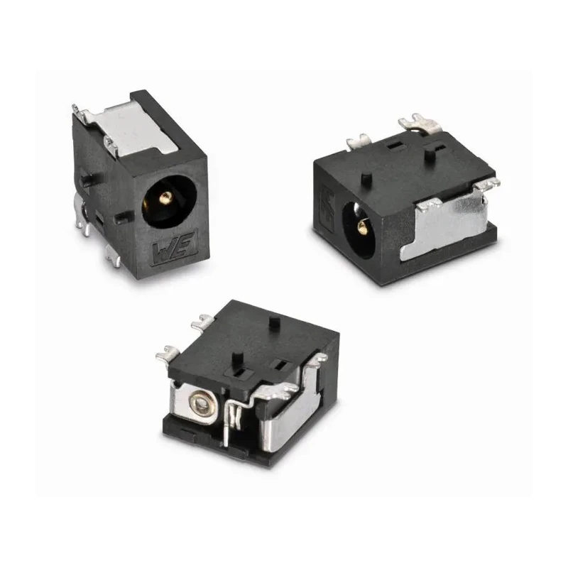 Wurth Elektronik WR-DC Right Angle DC Socket 5A 18V PCB Mount Length 8 mm Tin Gold 694103107102
