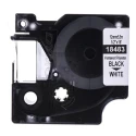 Dymo Black on White Label Printer Tape 12 mm Width 5.5 m Length Industrial Strength Adhesive 18483
