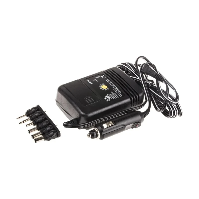 Minwa Car Charger Plug-In Regulated Voltage Converter Max Input 24V dc Max Output 12V dc 2A 478-4667