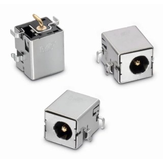Wurth Elektronik WR-DC Right Angle DC Socket Panel Mount Gold Tin Contact 5.5A 20V 10mm Length 694105309102