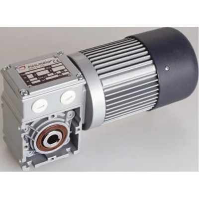 Mini Motor AC Geared Motor 180W, 3 Phase, 24-Pole, Worm Gearhead, Aluminium, 230/400V, 28rpm, 13Nm Torque PC 440M3T 100 B3