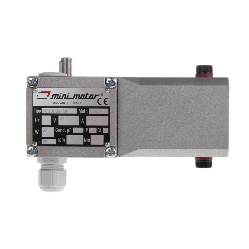 Mini Motor Brushed Geared DC Geared Motor, 24V dc, 37W, 2.4Nm Torque, 112rpm Speed, 9mm Shaft Diameter BC2000 24 MP 25 B3