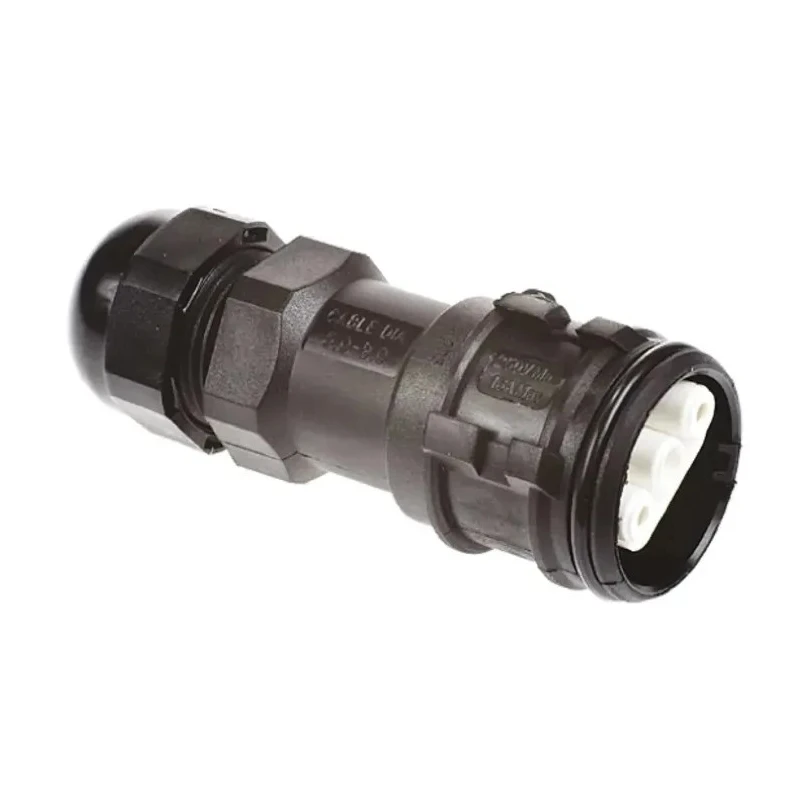 ABB 3 Pole IP68 Rating Cable Main In-Line Connector Female, 16A Current, 250V AC Voltage, Screw Termination 