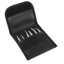 Bernstein Stainless Steel ESD Safe Tweezer Set, 6 Pieces Precision Surface Mount, Anti-Magnetic, Anti-Acid 5-050