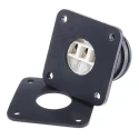 ABB 3 Pole IP68 Rating Panel Mount IEC Connector Male 250V 16A Screw Termination 