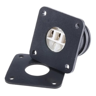 ABB 3 Pole IP68 Rating Panel Mount IEC Connector Male 250V 16A Screw Termination 