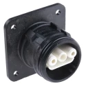 ABB 3 Pole IP68 Rating Panel Mount IEC Connector Male 250V 16A Screw Termination 