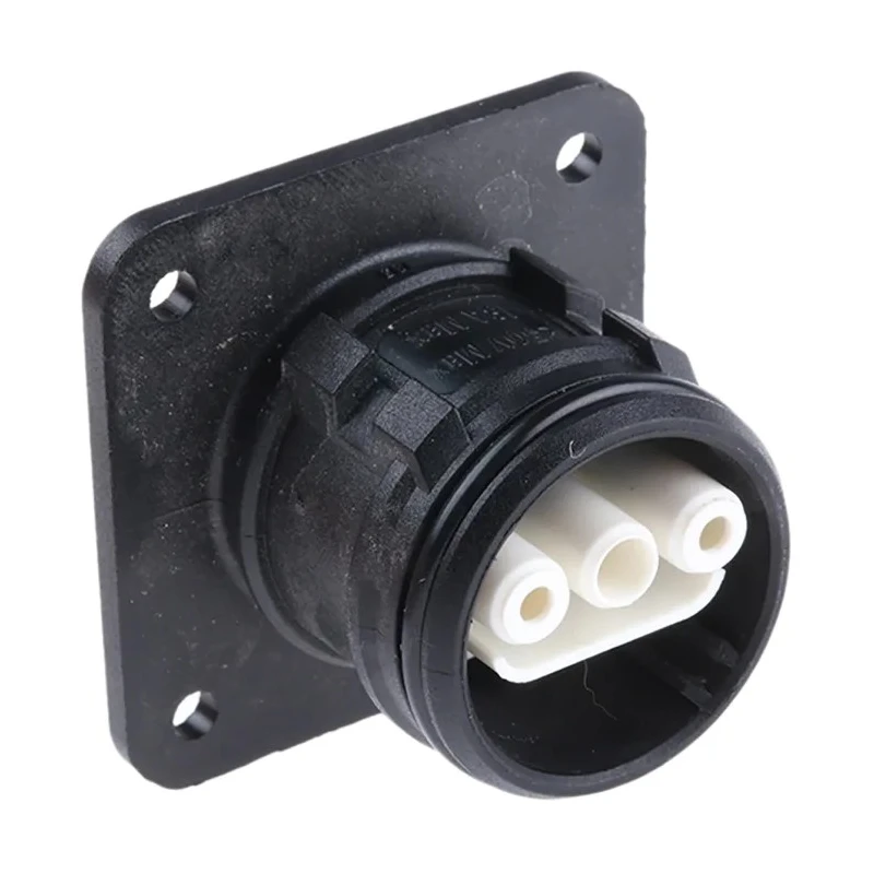 ABB 3 Pole IP68 Rating Panel Mount IEC Connector Male 250V 16A Screw Termination 