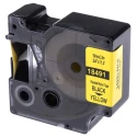 Dymo Black on Yellow Industrial Rhino Flexible Nylon Label Printer Tape 3.5 m Length 19 mm Width 18491