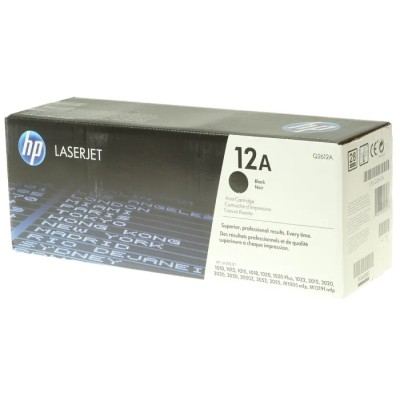 Hewlett Packard Black Toner Cartridge Compatible with 1022, M1319F, 3015, 3050, 3055, 1020, 3052, 3030, 1012, 3020 Q2612A