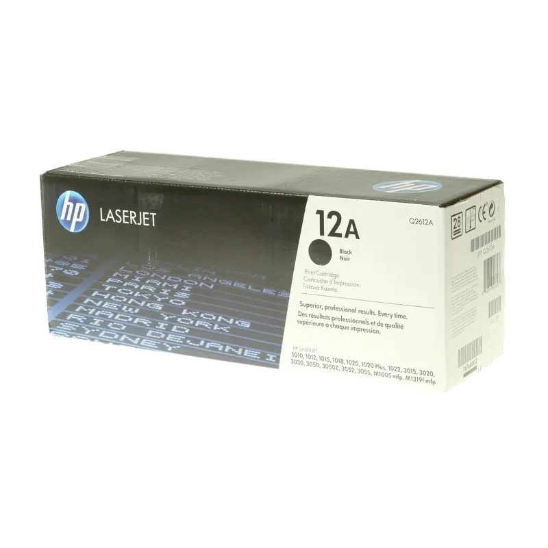 Hewlett Packard Black Toner Cartridge Compatible with 1022, M1319F, 3015, 3050, 3055, 1020, 3052, 3030, 1012, 3020 Q2612A