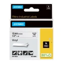 Dymo Black on White Label Printer Tape 12 mm Width 5.5 m Length Industrial Tape 18444