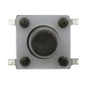TE Connectivity IP67 Black Tactile Switch Button 9.4 mm SPST 50mA 24 V dc Surface Mount 2-1825910-7