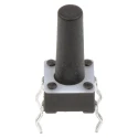 TE Connectivity IP67 Black Tactile Switch Button 9.4 mm SPST 50mA 24 V dc Surface Mount 2-1825910-7