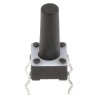 TE Connectivity IP67 Black Tactile Switch Button 9.4 mm SPST 50mA 24 V dc Surface Mount 2-1825910-7