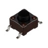 TE Connectivity IP67 Black Tactile Switch Button 1.4 mm SPST 50mA 12 V AC 115 V DC Surface Mount 4-1437565-1