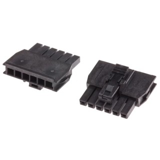 Molex Nano-Fit Female Connector Housing 2.5 mm Pitch 6 Way 1 Row Straight 105307-1206
