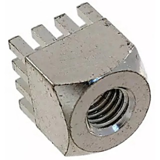 Wurth Elektronik REDCUBE Brass Screw Terminal, Vertical Orientation, 180A Current, Tin-Plated Brass Body, M4 Screw 7461095