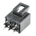 Molex 105310 Series Straight Through Hole PCB Header, 6 Contacts, 2 Row, 2.5 mm Pitch, Shrouded, Brass 105310-1206