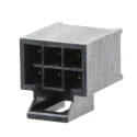 Molex 105310 Series Straight Through Hole PCB Header, 6 Contacts, 2 Row, 2.5 mm Pitch, Shrouded, Brass 105310-1206