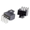 Molex Nano-Fit Series Right Angle Through Hole PCB Header 8 Contact 2.5 mm Pitch 2 Row Shrouded 105314-1208