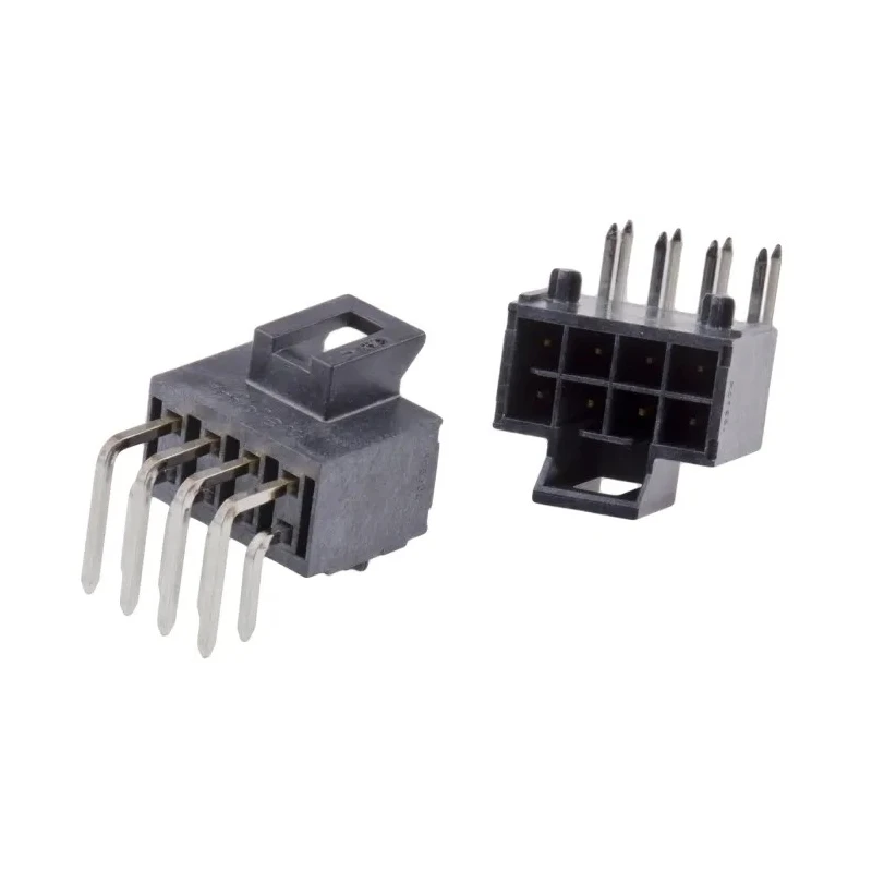 Molex Nano-Fit Series Right Angle Through Hole PCB Header 8 Contact 2.5 mm Pitch 2 Row Shrouded 105314-1208