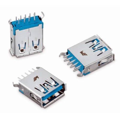 Wurth Elektronik USB Type A Straight Through Hole Male Connector USB 3.0 692121430000