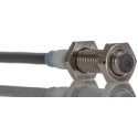 Omron Threaded Barrel Inductive Proximity Sensor M8 Stainless Steel 2 mm Detection, IP67 IP69K, 24V dc E2A-S08KS02-WP-C1 2M