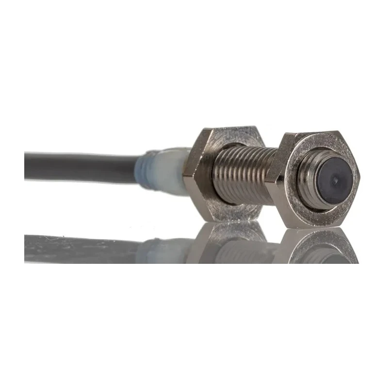 Omron Threaded Barrel Inductive Proximity Sensor M8 Stainless Steel 2 mm Detection, IP67 IP69K, 24V dc E2A-S08KS02-WP-C1 2M