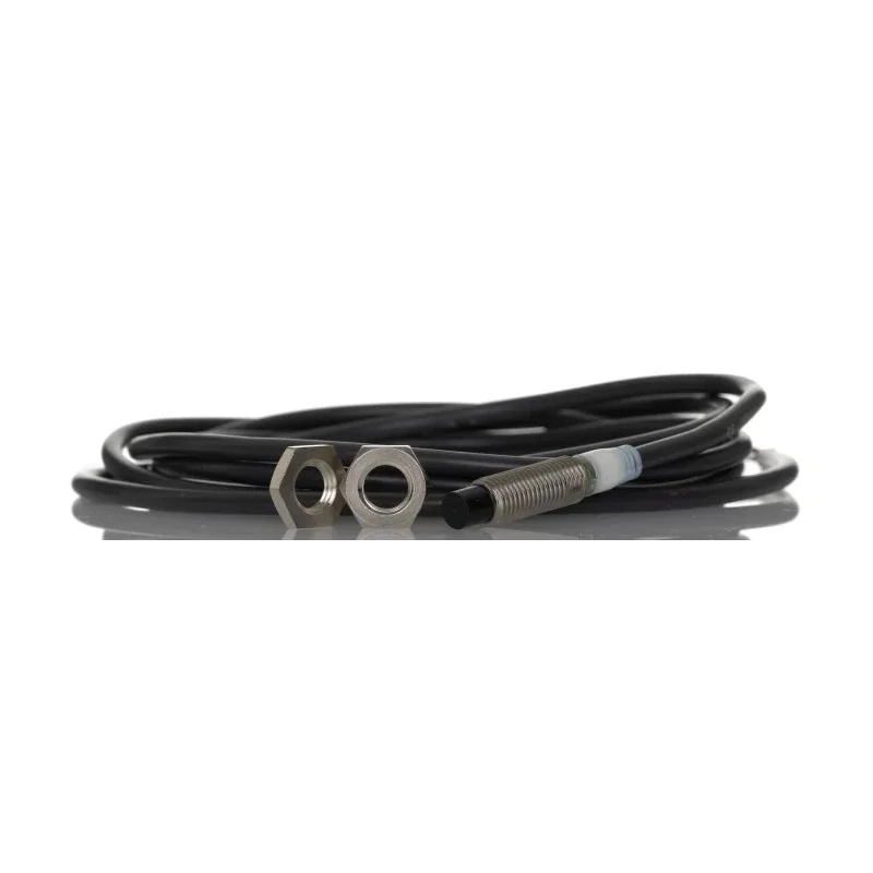 Omron Threaded Barrel Inductive Proximity Sensor M8 PNP 24V DC 4mm Detection E2A-S08KN04-WP-B1 2M