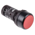 ABB Compact Series Push Button Switch Momentary Panel Mount 22 mm Cutout SPST IP69K 240 V 1SFA619100R1041 CP1-10R-01