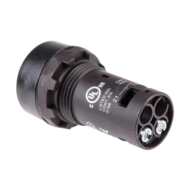 ABB Compact Series Push Button Switch Momentary Panel Mount 22 mm Cutout SPST IP69K 240 V 1SFA619100R1041 CP1-10R-01