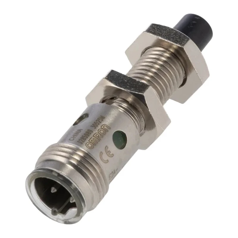 Omron Threaded Barrel Inductive Proximity Sensor M8 PNP 24V dc 4mm Detection 240V ac 32V dc 200mA E2A-S08KN04-M1-B1