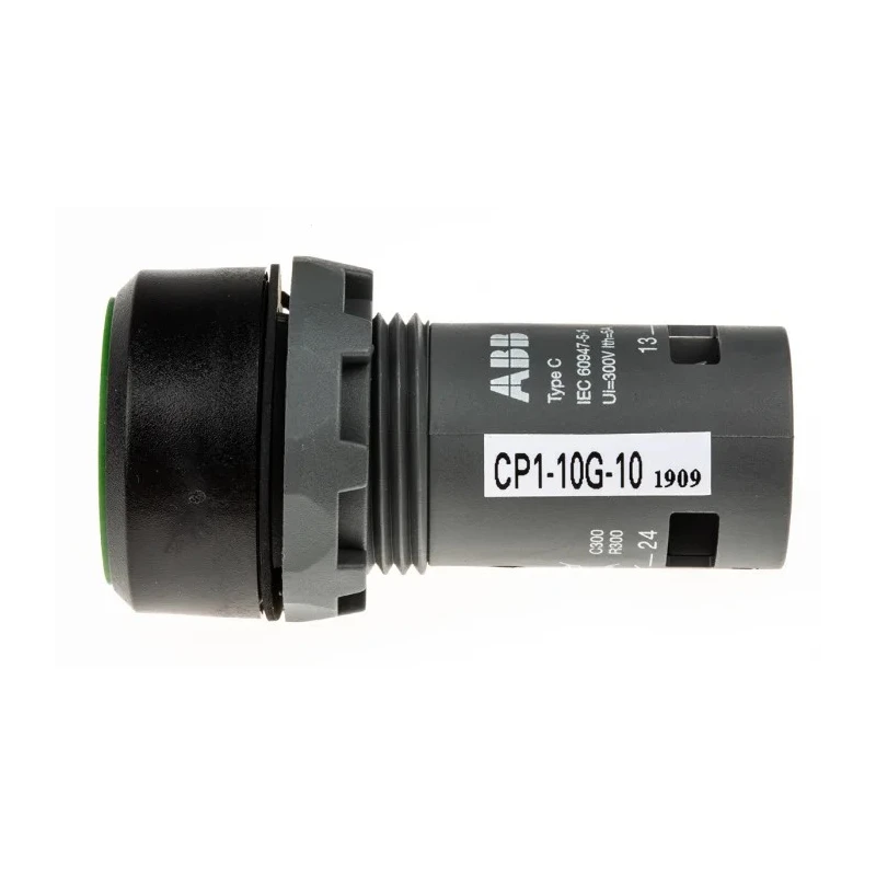 ABB Compact Series Push Button Switch Momentary Panel Mount 22 mm Cutout SPST IP69K 250V 240V 1SFA619100R1012 CP1-10G-10