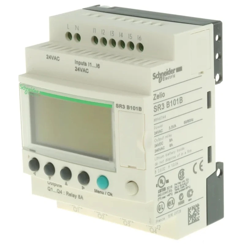 Schneider Electric Zelio Logic Series 6-Input Discrete Relay Output Logic Module 24V AC 479-6171