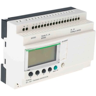 Schneider Electric Zelio Logic Series Logic Module 16-Input Analogue Input 10 Outputs Transistor Output SR3B262BD