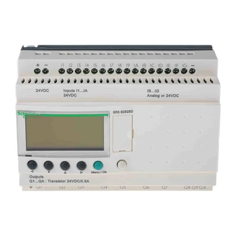 Schneider Electric Zelio Logic Series Logic Module 16-Input Analogue Input 10 Outputs Transistor Output SR3B262BD