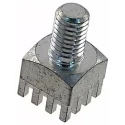 Wurth Elektronik Brass Screw Terminal, Vertical Orientation, 180A Current, 16 Legs, 4 Rows, M5 Screw Size, REDCUBE 7461383