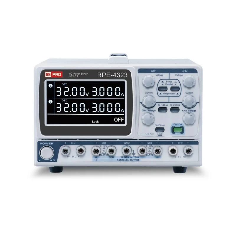 RS PRO Digital Bench Power Supply, 4-Output 0 V AC to 32 V, 212 W, 3 A Max 122-5035