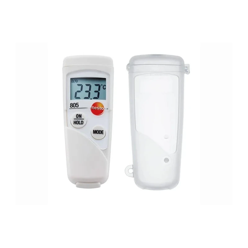 Testo Compact Infrared Thermometer -25°C to 250°C, ±2% Accuracy, Adjustable Emissivity, Battery Powered 0563 8051