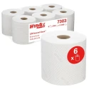 WYPALL General Clean Industrial Wiping Paper Roll 2 Ply, 380 Sheets, White Centrefeed, Model 7303