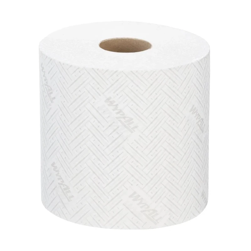 WYPALL General Clean Industrial Wiping Paper Roll 2 Ply, 380 Sheets, White Centrefeed, Model 7303