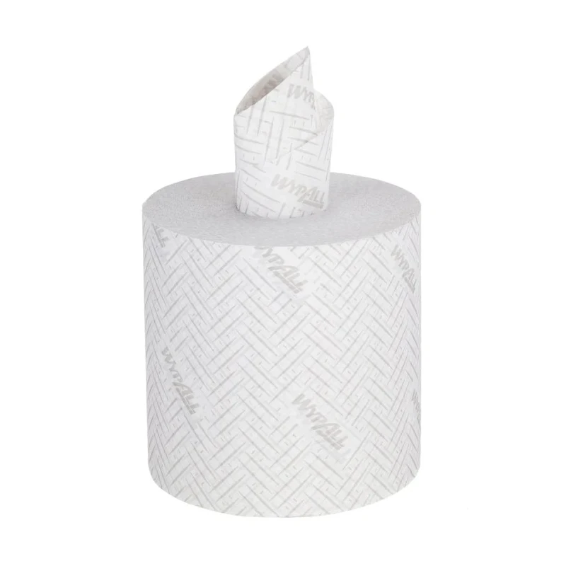 WYPALL General Clean Industrial Wiping Paper Roll 2 Ply, 380 Sheets, White Centrefeed, Model 7303