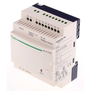 Schneider Electric Zelio Logic Series Logic Module 8-Input, Discrete and Analogue Input, 4 Relay Outputs, 24V DC SR2E121BD