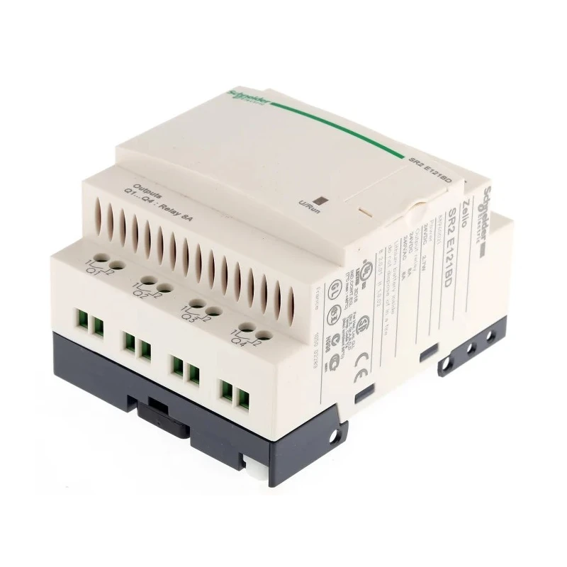 Schneider Electric Zelio Logic Series Logic Module 8-Input, Discrete and Analogue Input, 4 Relay Outputs, 24V DC SR2E121BD
