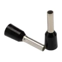JST Insulated Crimp Bootlace Ferrule 8 mm Pin Length 1.7 mm Pin Diameter Black to 16 AWG Wire Size FTR1.5-8