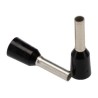 JST Insulated Crimp Bootlace Ferrule 8 mm Pin Length 1.7 mm Pin Diameter Black to 16 AWG Wire Size FTR1.5-8