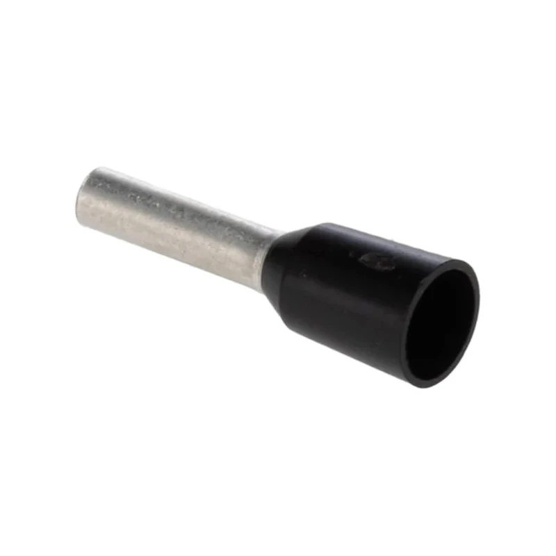 JST Insulated Crimp Bootlace Ferrule 8 mm Pin Length 1.7 mm Pin Diameter Black to 16 AWG Wire Size FTR1.5-8
